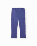 Pantalones de niño de plana con diseño cargo