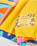 Chaqueta de niña de plana con diseño abstracto