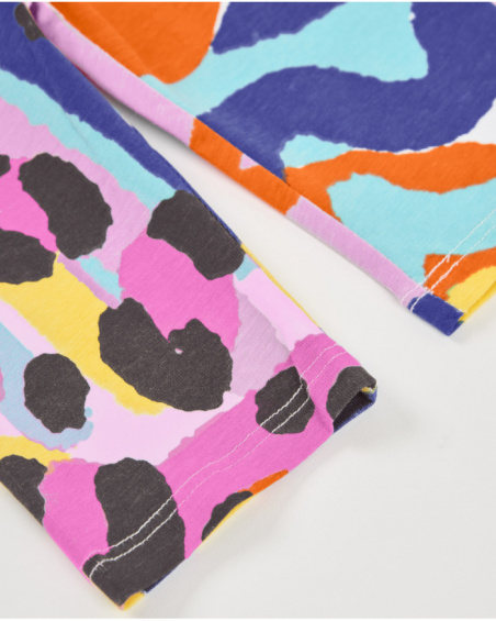 Leggings de niña de punto y elástico