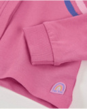 Sudadera de niña de punto y diseño corto