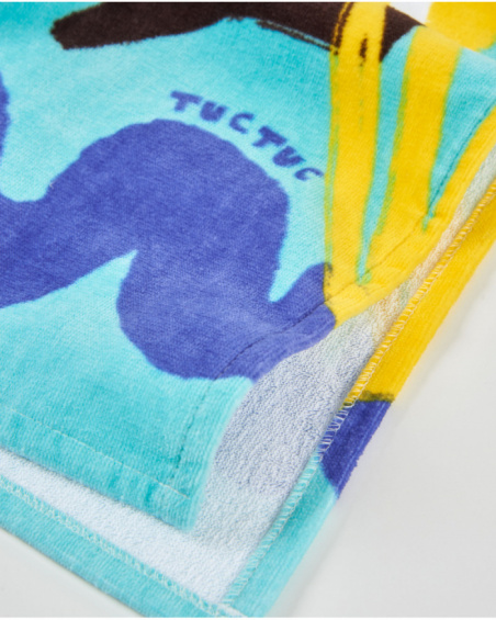 Toalla poncho de niño de punto con capucha