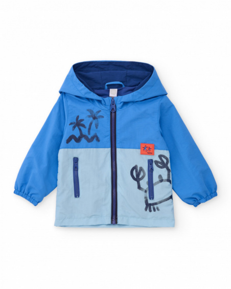 Chaqueta de niño de plana y bolsillos con cremallera