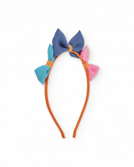Diadema de niña de plana con lazos decorativos