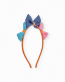 Diadema de niña de plana con lazos decorativos