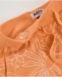 Short de niña de punto con estampado floral