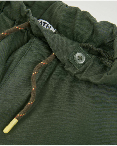 Bermuda de niño de punto con bolsillos cargo