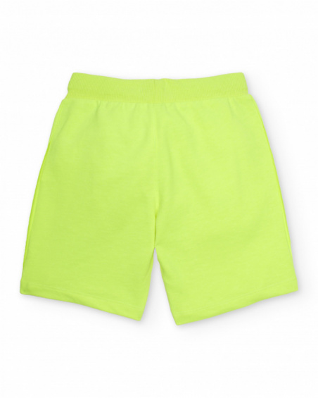 Bermuda de niño de punto con cordón ajustable