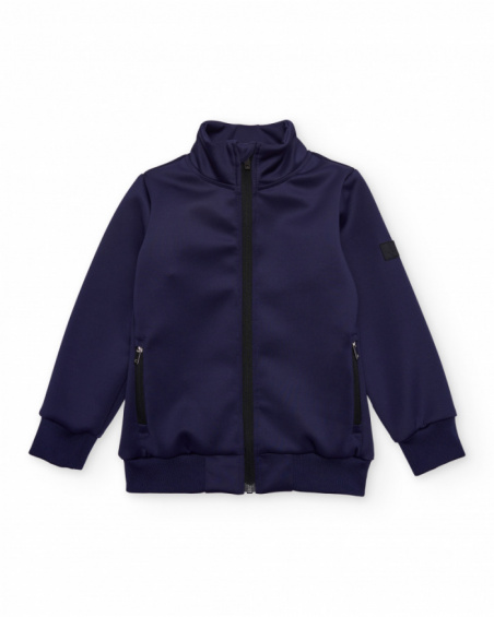 Chaqueta de niño de plana con bolsillos laterales