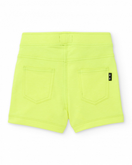 Short de niña de punto y tejido elástico