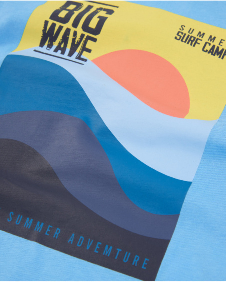 Camiseta de niño de punto con gráfico frontal