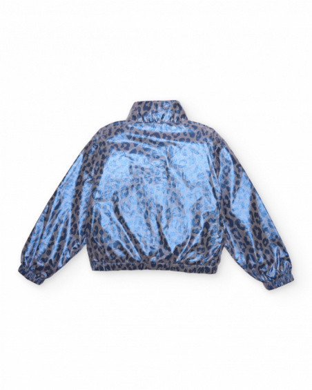 Chaqueta de niña de plana con diseño animal print