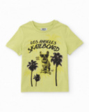 Camiseta de niño de punto de estilo californiano