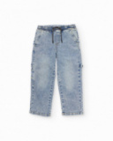 Pantalones de niño de plana y tejido denim
