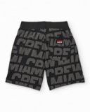 Bermuda de niño de punto con estampado de letras