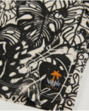 Bermuda de niño de punto con estampado vegetal