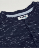 Camiseta de niño de punto con efecto jaspeado