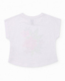 Camiseta de niña de punto con acabado brillante