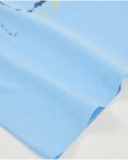 Camiseta de niño de punto y diseño frontal de palmeras