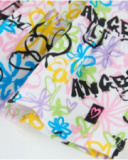 Vestido de niña de punto y estilo grafiti