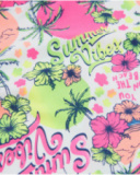 Camiseta de niña de punto con estampado veraniego