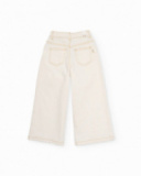 Pantalones de niña de plana con pernera ancha