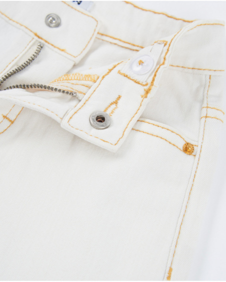 Pantalones de niña de plana con pernera ancha