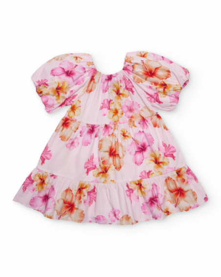 Vestido de niña de plana con estilo romántico