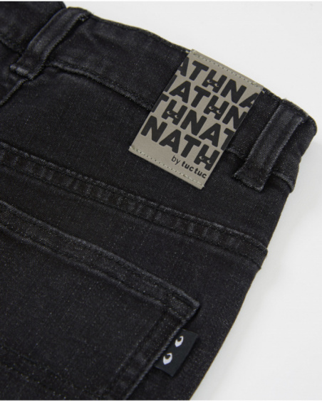 Pantalones de niño de plana y tejido denim