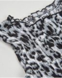 Top de niña de plana con diseño animal print