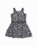 Vestido de niña de plana con tirantes elásticos