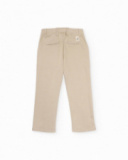 Pantalones de niño de punto y corte recto