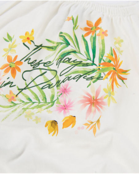 Top de niña de punto con escote halter