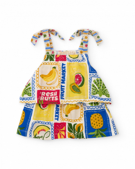 Top de niña de punto y tirantes de lazada