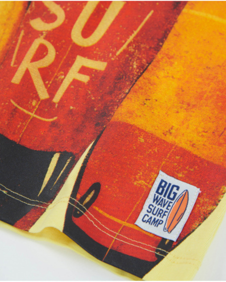 Camiseta de niño de punto con tablas de surf