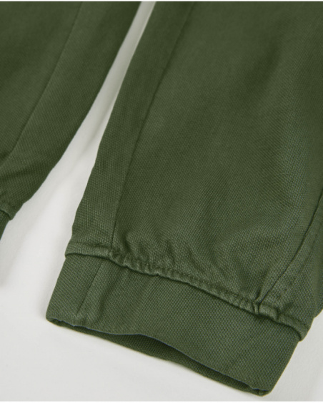 Pantalones de niño de punto con bolsillos cargo