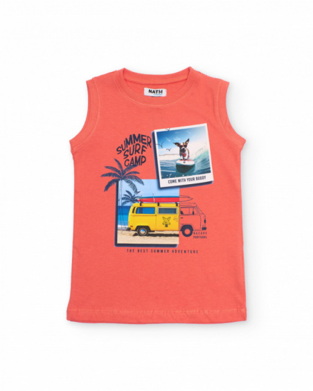 Camiseta de niño de punto con estampado fotográfico