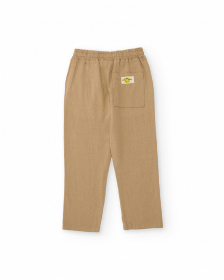 Pantalones de niño de plana con cintura elástica