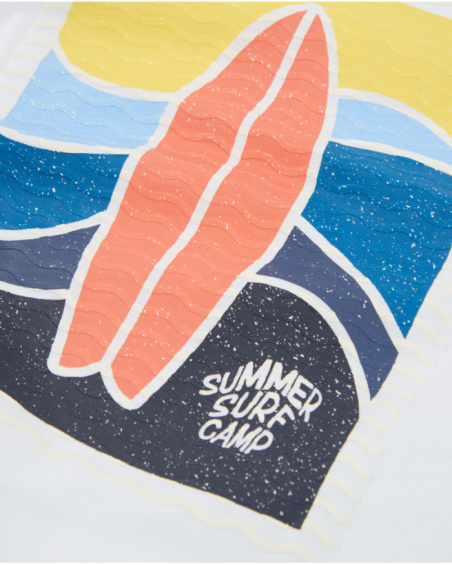 Camiseta de niño de punto con gráfico tabla de surf