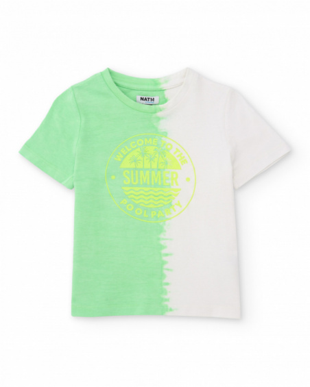 Camiseta de niño de punto con efecto degradado