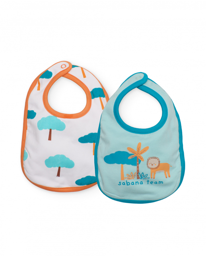 Pack de baberos de recién nacido de punto y diseño sabana