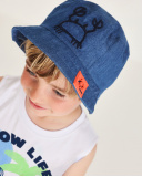 Gorro de niño de plana y bordado de cangrejo | tuc tuc CN