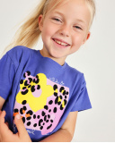 Camiseta de niña de punto con estampado frontal | tuc tuc CN