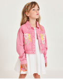 Chaqueta de niña de plana y denim suave | tuc tuc CN