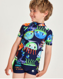 Camiseta de niño de punto con medusas multicolores | tuc tuc CN