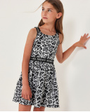 Vestido de niña de plana con tirantes elásticos | tuc tuc CN