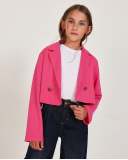 Americana de niña de punto con diseño cruzado | tuc tuc CN