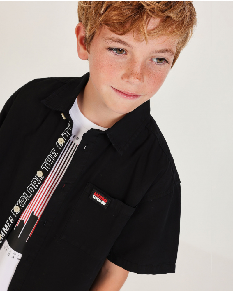 Camisa de niño de plana de diseño clásico