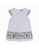 VESTIDO POPELÍN CEBRAS NIÑA BLANCO ZANZIBAR VESTIDO POPELÍN CEBRAS NIÑA BLANCO ZANZIBAR