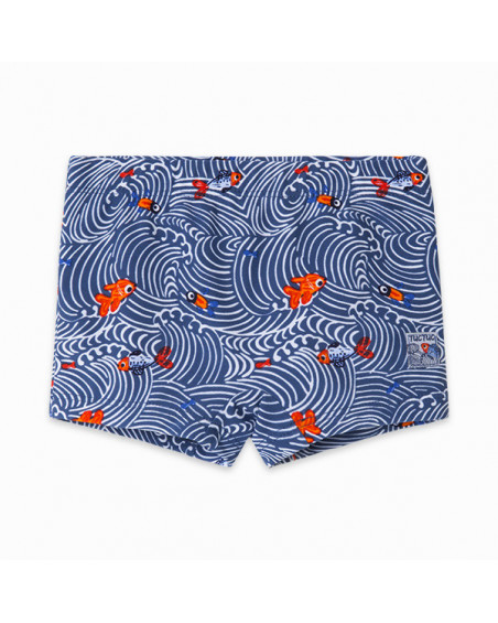 BOXER ESTAMPADO NIÑO AZUL KAMOGAWA BOXER ESTAMPADO NIÑO AZUL KAMOGAWA