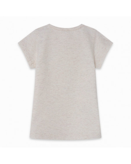 Vestido punto tigre niña beige savanna Vestido punto tigre niña beige savanna